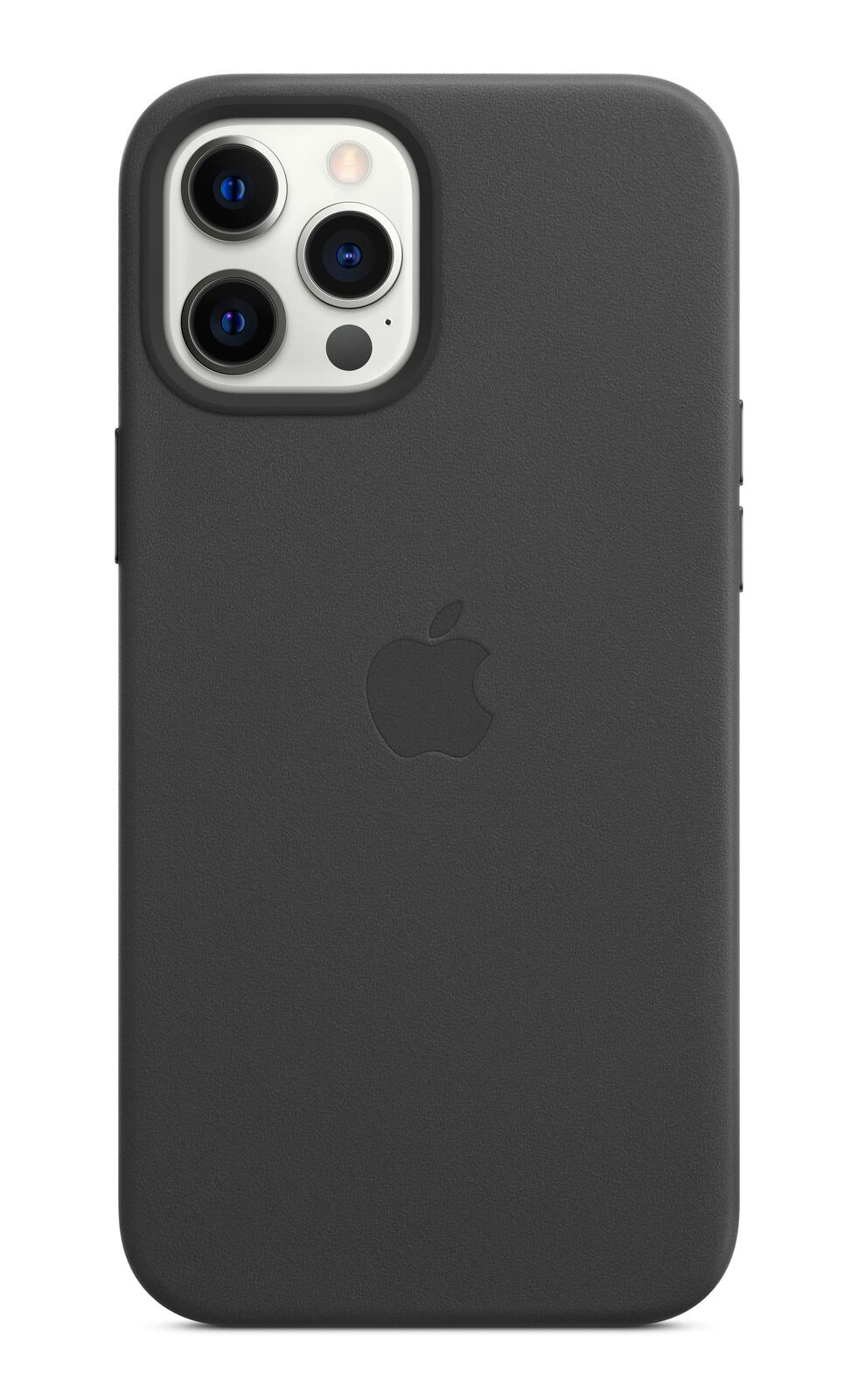 Apple Leder Case mit MagSafe für Apple iPhone 12 Pro Max, schwarz Apple Leder Case mit MagSafe für Apple iPhone 12 Pro Max, schwarz